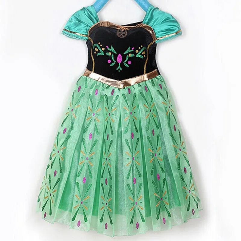 

kids designers clothes kids party dress princess jasmine belle moana snow white cinderella ariel cos dress dresses for girls, Picture