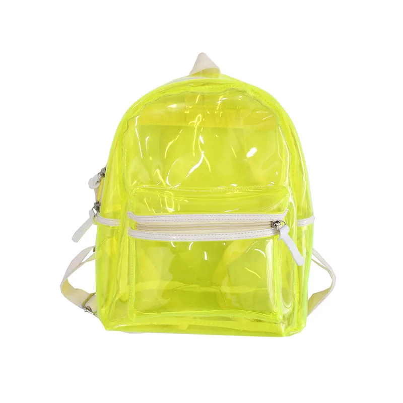 

Colorful Backpack School Bag sac a dos Jelly Waterproof LED Transparent Backpack