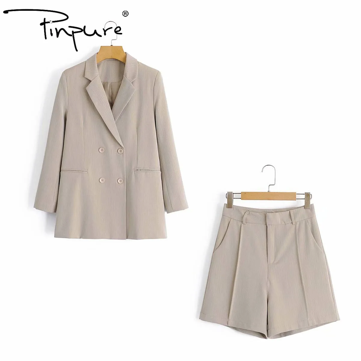 

R21962S 2021 New arrivals summer women's fashion business suit jacket + shorts casual two-piece suit, As pics