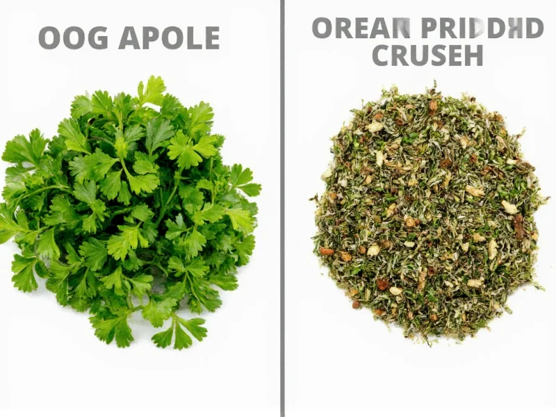 1/2 Cup Fresh Parsley to Dried: Exact Conversion (2 Tbsp)