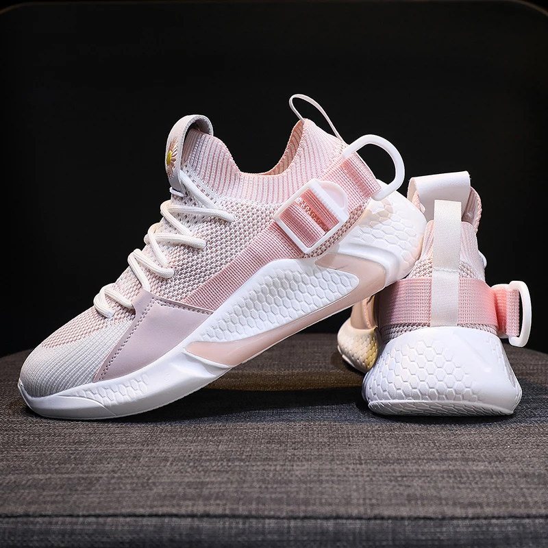 
Lightweight breathable sneakers knit mesh running sport shoes 