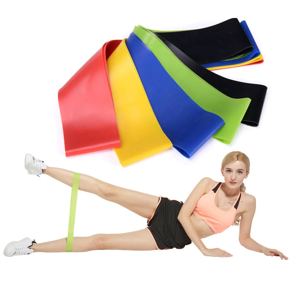 

Custom Color Exercise Yoga Resistance Bands Loop, Red, blue, black, customize