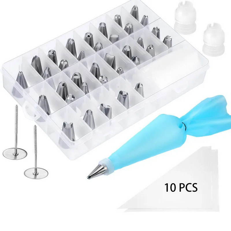 

36 heads piping tip TPU pastry bag decorating nails converter cake baking set wholesale, As picture