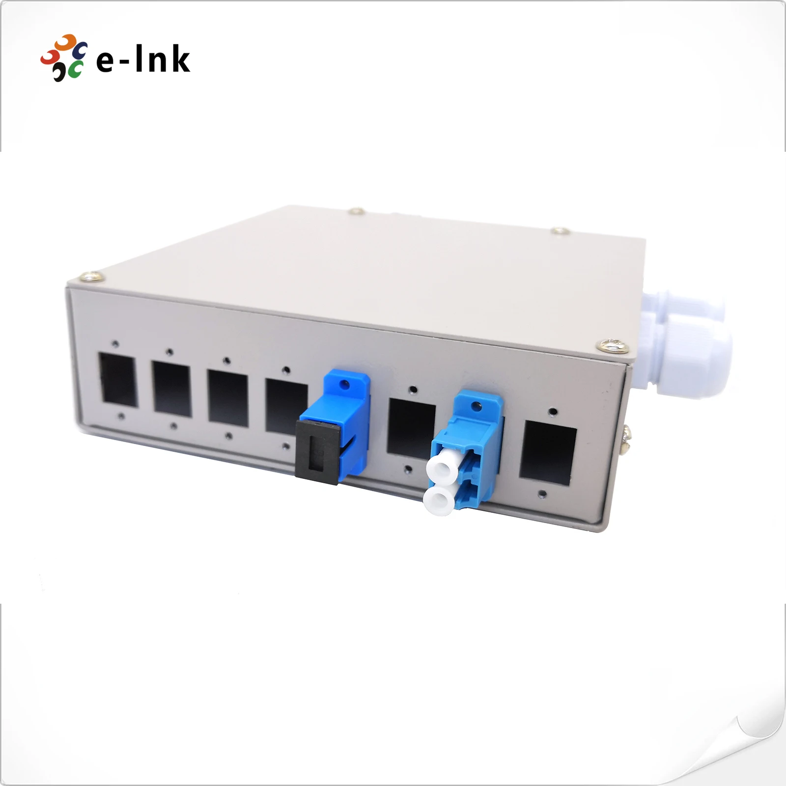 8 Ports Dinrail Fiber Splice Box For 8port Sc Simplex Adapters Buy