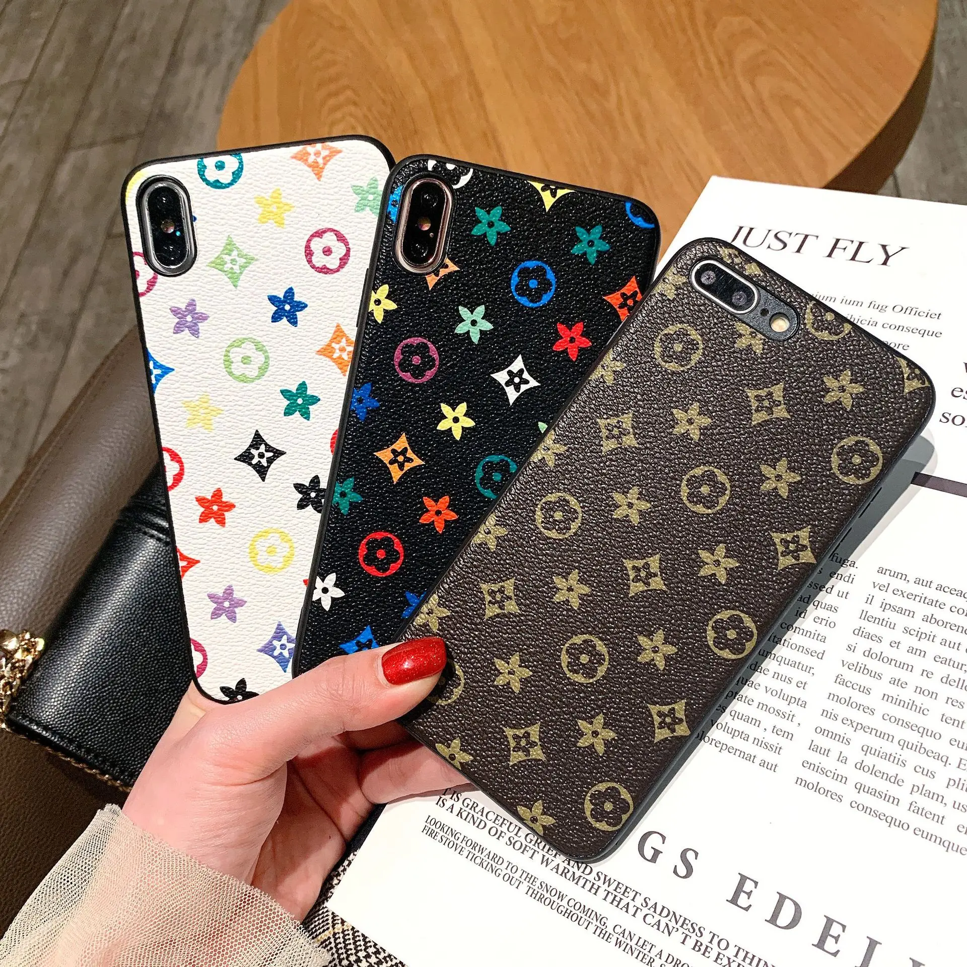 

Wholesale Fashion Luxury Designer Pu Leather Mobile Cell Phone Bags Cases Accessories for iPhone 12 Pro for Samsung S21