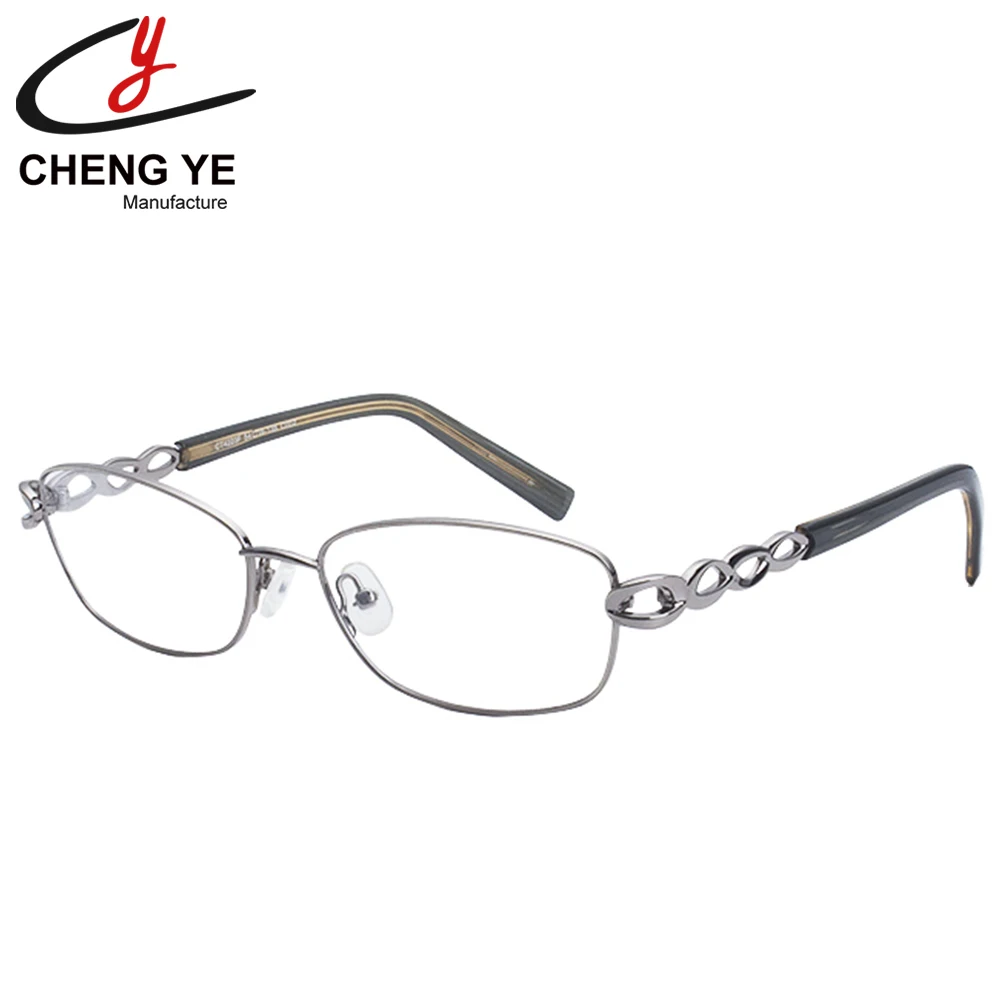 

2021 Excellent Design Small Frame Square Metal Frame High Quality Acetate Temples Ladies Optical Glasses