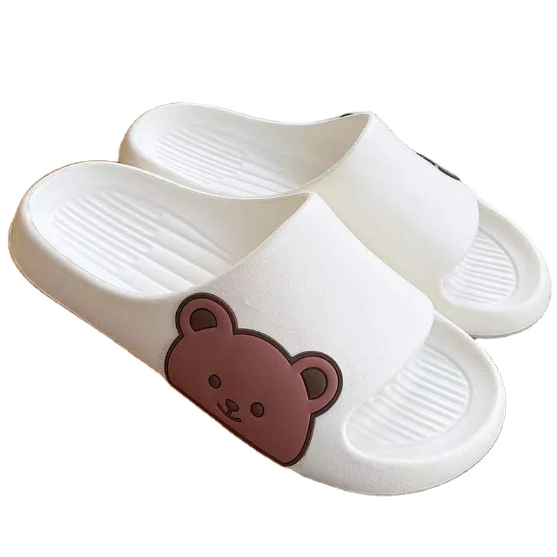 

Summer 2022 new cute rabbit bear girls' indoor home antiskid flat bottom girls' slippers, Custom colors