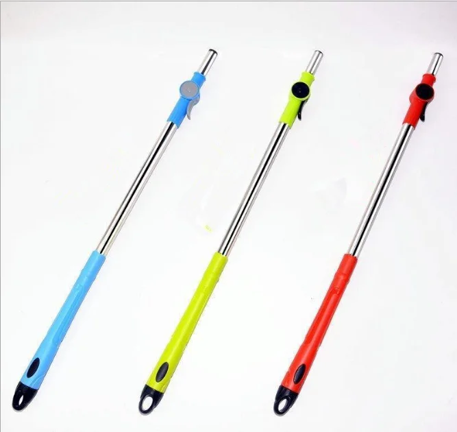 

best selling 360 spin magic floor adjustable mop replacement parts telescopic stick, Blue,green,red