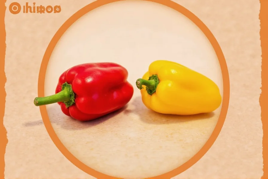 Close-up of Raw Bell Pepper Flesh and Seeds