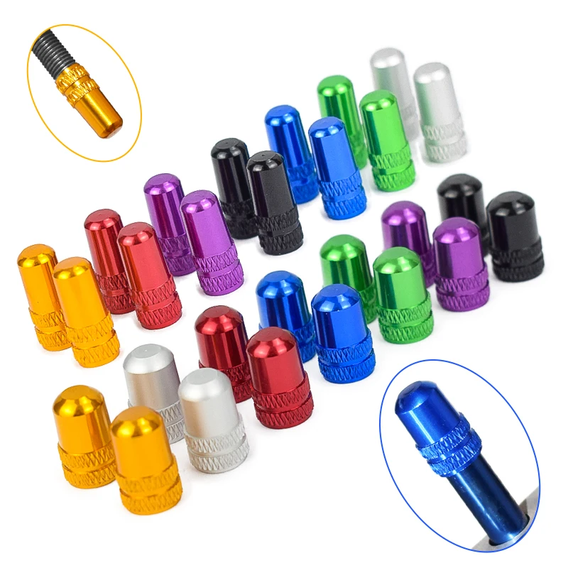 

Aluminum Alloy Bicycle Presta Schrader FV AV Valve Caps for MTB Road Bike Tires