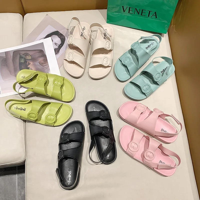 

Wholesale sandalias hombre high quality ladies fashionable slippers fashion sandals 2021 women summer cute sandals for women, 5 colors