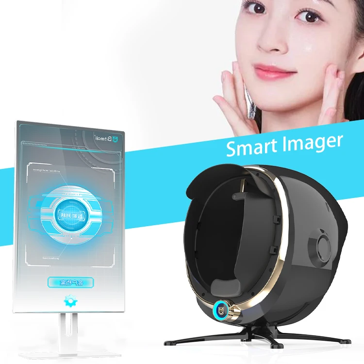 

2023 high end 8 professional scan face digital 4d 8d smart mirror scanner facial skin analyzer face visia analysis machine