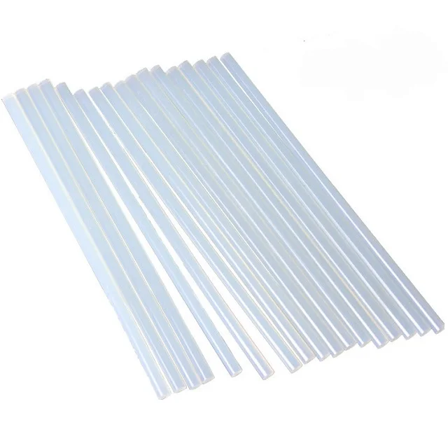 
Factory direct supply custom 7 mm and 11 mm crystal clear hot melt adhesive glue sticks  (1600107288617)