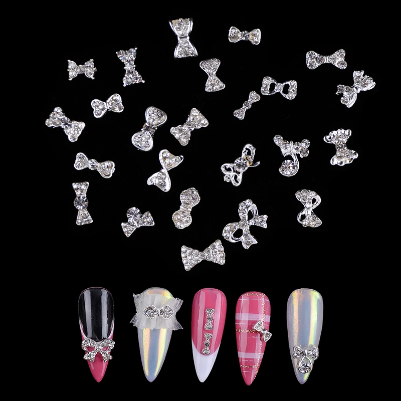

3D Gold Metal Alloy Designer Luxury Brand Name Charm Nails Bulk, 1 colors
