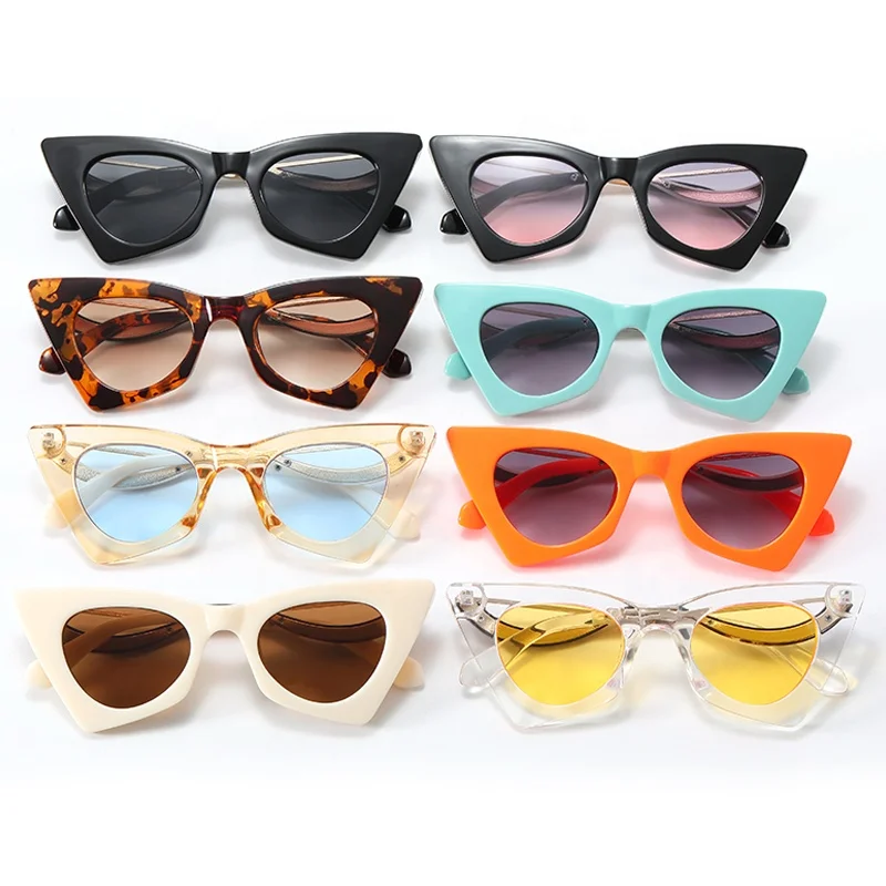 

Vintage Square Cat Eye Women Sunglasses, 8 colors