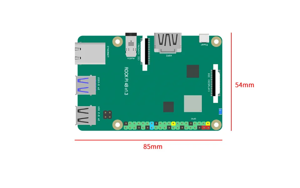 New Rock Pi 4a V1.4 Rockchip Board Arm Cortex Six Core Sbc/single Board ...