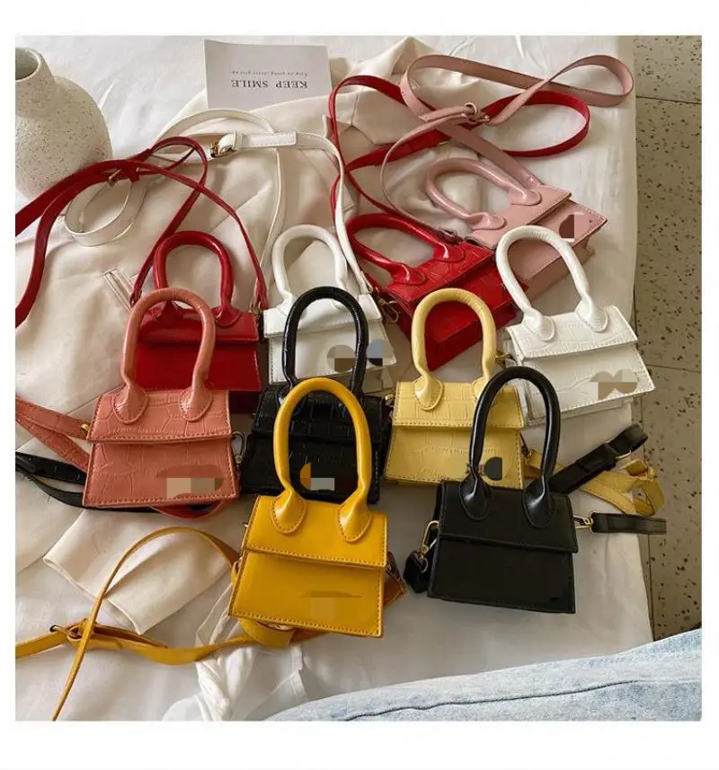 

New Design Mini Purses And Handbags Mini Fashionable Bags Shoulder With High Quality, Stone pattern black, stone pattern pink...