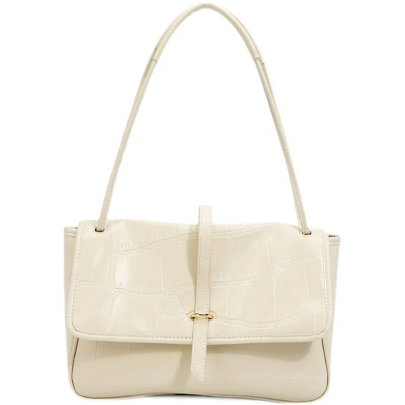

2021 New Women's Single Shoulder Bag Solid Color Handbag Large Capacity Tote Bag