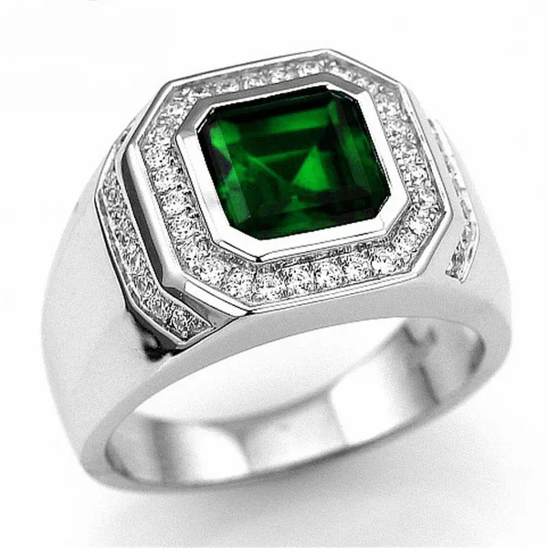 

Hot Selling Fashion Full Diamond And Colorful Zircon Wedding Ring Engagement Rings for Men Jewelry