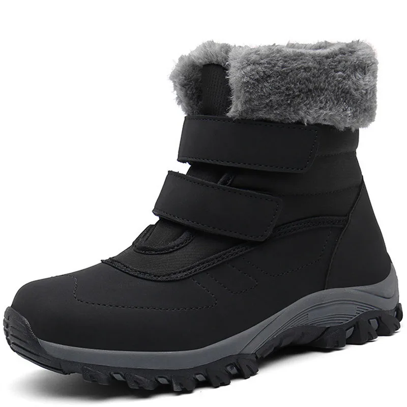 

Dropshipping Custom Logo Women Casual Snow Boots with Fur Light Warm Waterproof Winter Shoes for Women