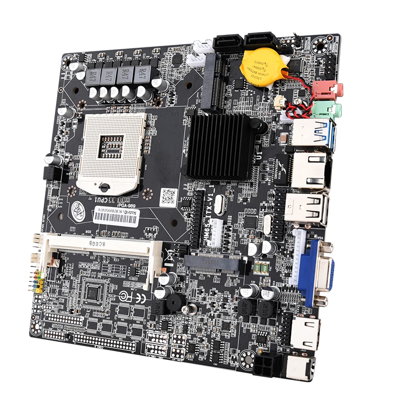 

lntel HM65 chipset gaming motherboard with PGA 988 socket mini mother board for itx mother board support i7 processors mainboard