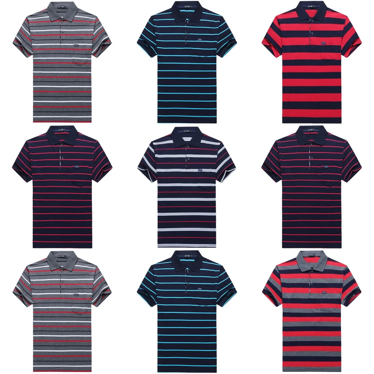 

Men's casual polo t shirt fashion trend men's sportswear factory cheap wholesale men's polo shirts plus size t-shirts