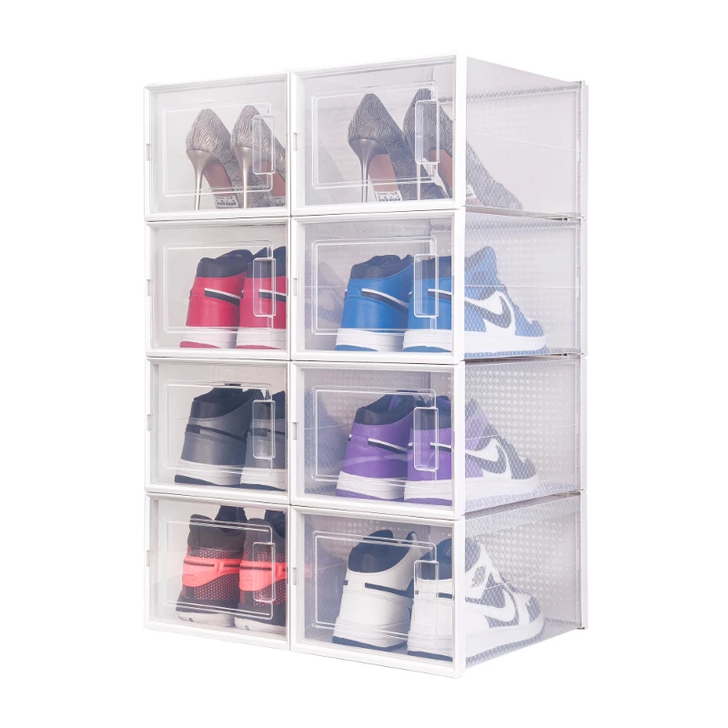 

Plastic Shoe Box | Shoe Organizer Side-open shoe Storage Box, Clear/white/black/customized