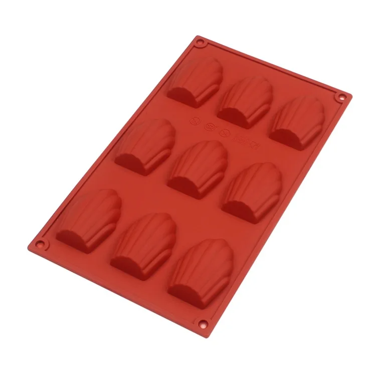 

9 Cavities Shell Shaped Silicone Molds Cake Pans