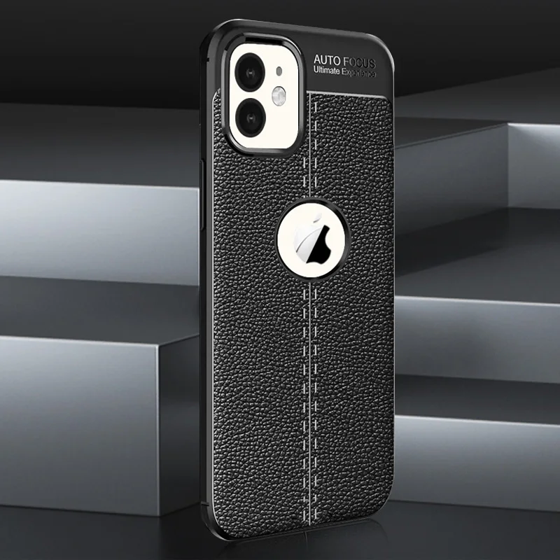 

Factory Direct Sample Free tpu With Dermatoglyph Phone Case For iPhone 11 Black Plastic Case