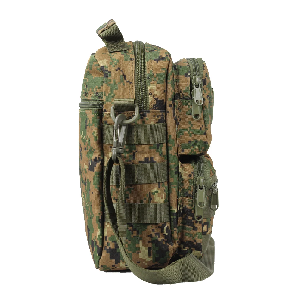 户外运动单肩军用军用单肩包多功能黑色cp色molle系统军用包战术单肩