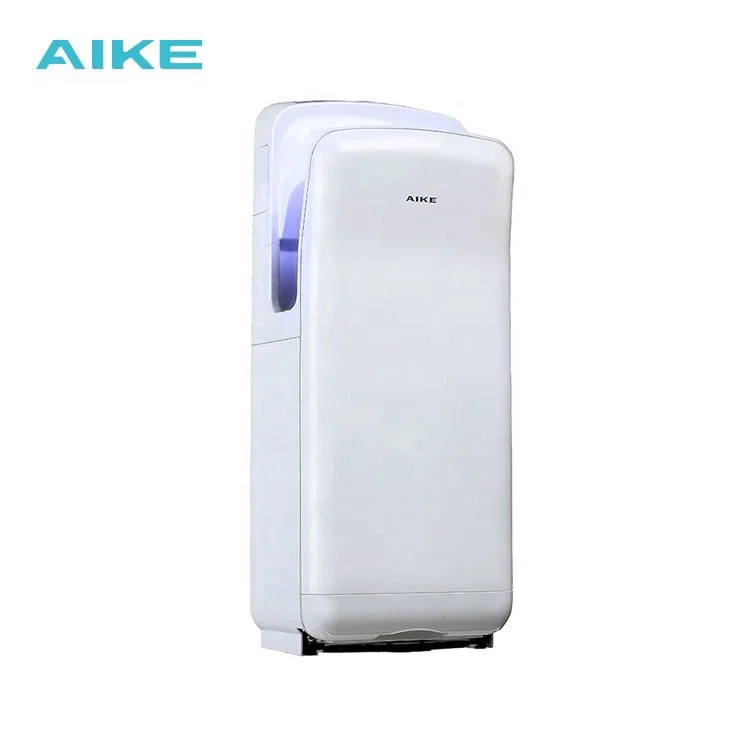 
AK2005H Wholesales Commercial Bathroom Electric Wall Mounted ABS Automatic Sensor Jet Hand Dryer with HEPA 