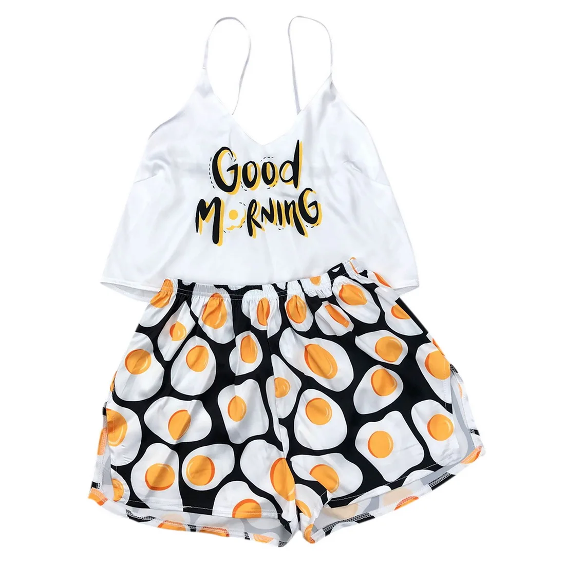 

Womens sleepwear set night wear cartoon print sexy night suits pyjamas for girls, Multi color