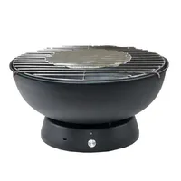 

New Type Smokeless Charcoal Grill,Iron Round Charcoal Smart Barbecue Grill