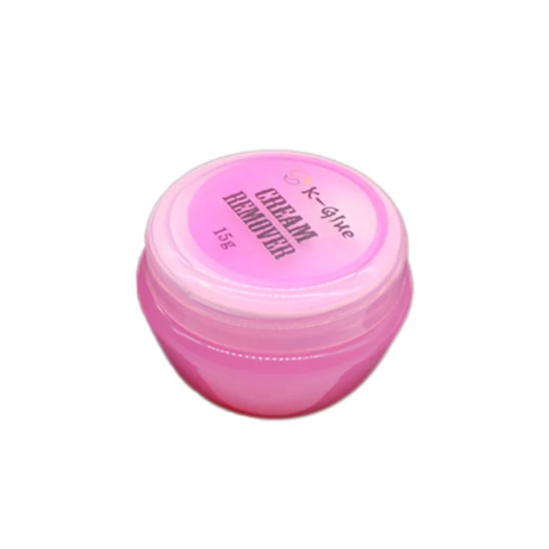 

Korea K-glue 15g Professional Eyelash Extension Glue Remover Lash Remover Wholesale OEM Pink Cream Remover