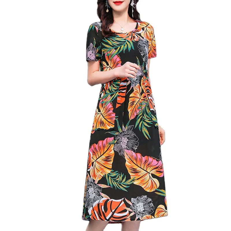 

Factory Direct Boho Dress Women Floral Print Wrap Strapless Beach Dress Casual Ladies Slim Fit Long Skirts Plain Custom Summer