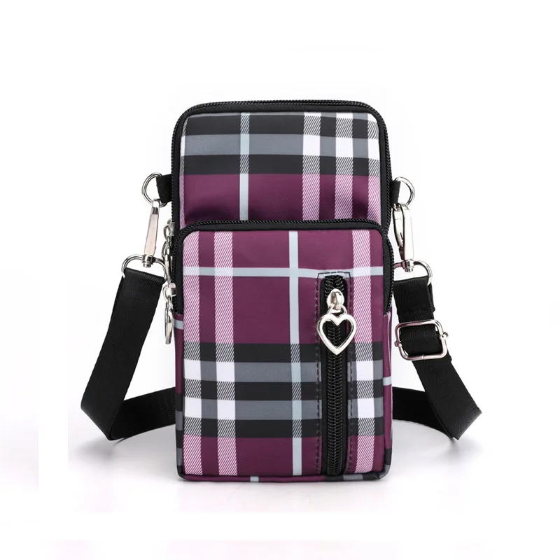 

Cell Phone Women Shoulder Sling Bag Men Travel Accessories Custom Printing Sling Bag Mobile Phone, Solid color can custom