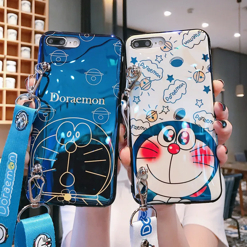 

Doraemon Back Cover for Huawei Hp Bag for Nova 4e 7i Y9 Prime 2019 P30 P40 Lite Soft Phone Case