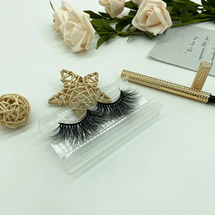 

Wholesale Vendors Custom Eyelash Packaging Box Own Logo Brand Real Fur Lashes 3D Mink Eyelashes, Natural black or colorful