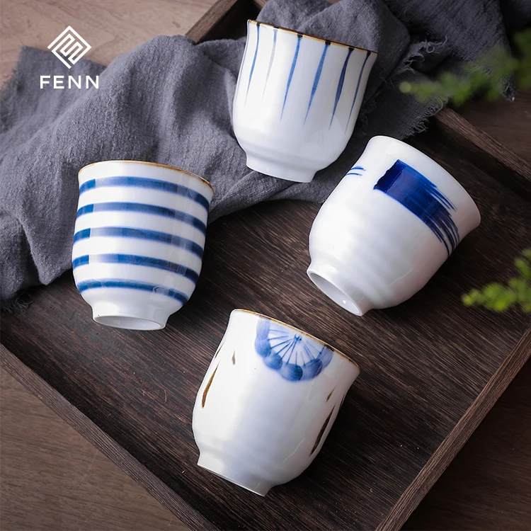

The Latest Popular Design Hand-painting Japanese Ceramic Cups Tea Coffee Mugs For Home Restaurant And Hotel