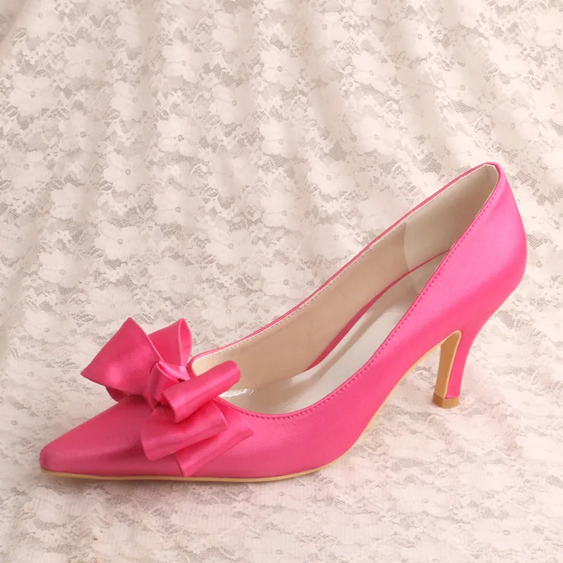 hot pink bridesmaid shoes