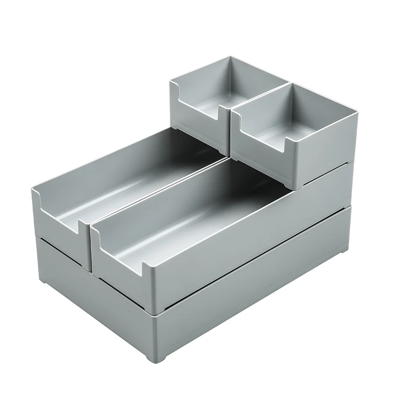

Wholesale white plastic home drawer organizer drawer divider adjustable plastic organization storage box