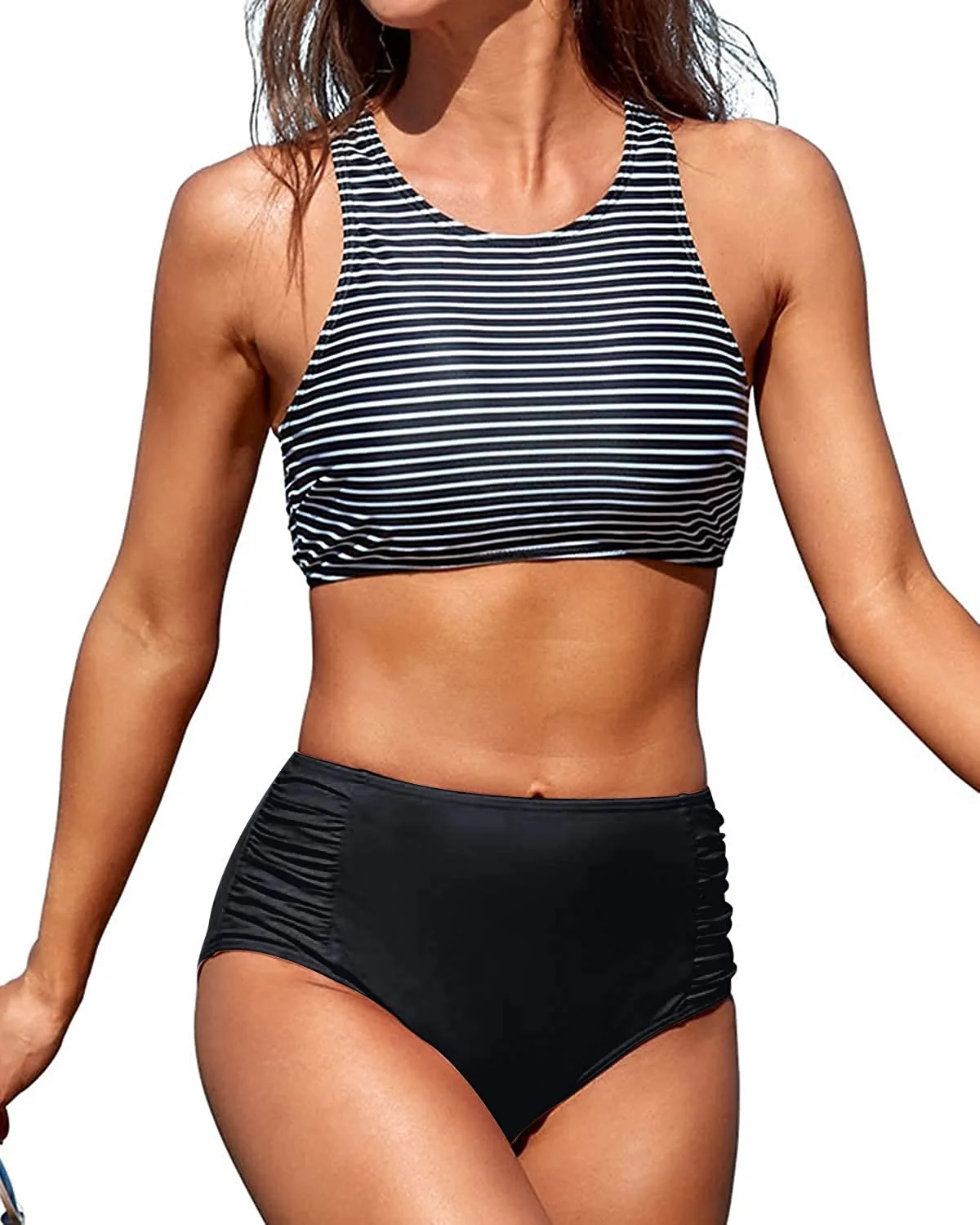 

Women girl Athletic active two-piece Swimsuit Fitness Training practice Sport Bathing Suits Racing Competitive Swimwear, Oem