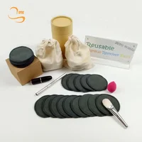 

Eco-friendly 3Layers 8cm Bamboo Charcoal Makeup Romver Pads Cosmetic Soft Reusable Face Pads