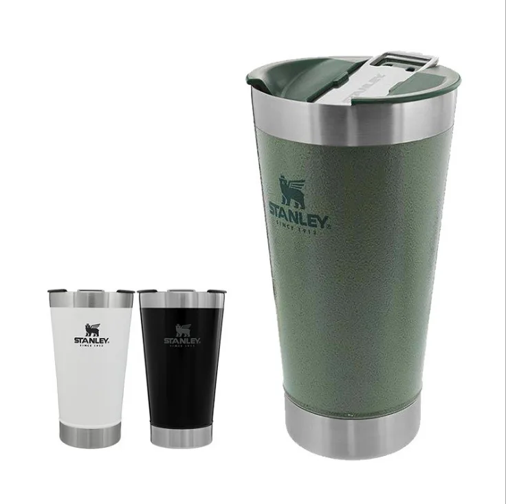 

GZYSL RTS 17oz double wall vacuum insulated stainless steel yerba mate Stanley copo termico mug with opener