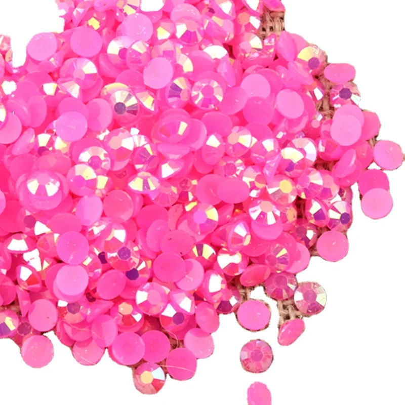 

yantuo jelly resin flat back Non Hot fix Rhinestones