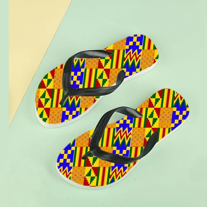 

Cheap Wholesale Flip Flops Rubber African Sandal Footwear PE Flipflops Slippers Printed Flip Flops for Women New design, Colorful
