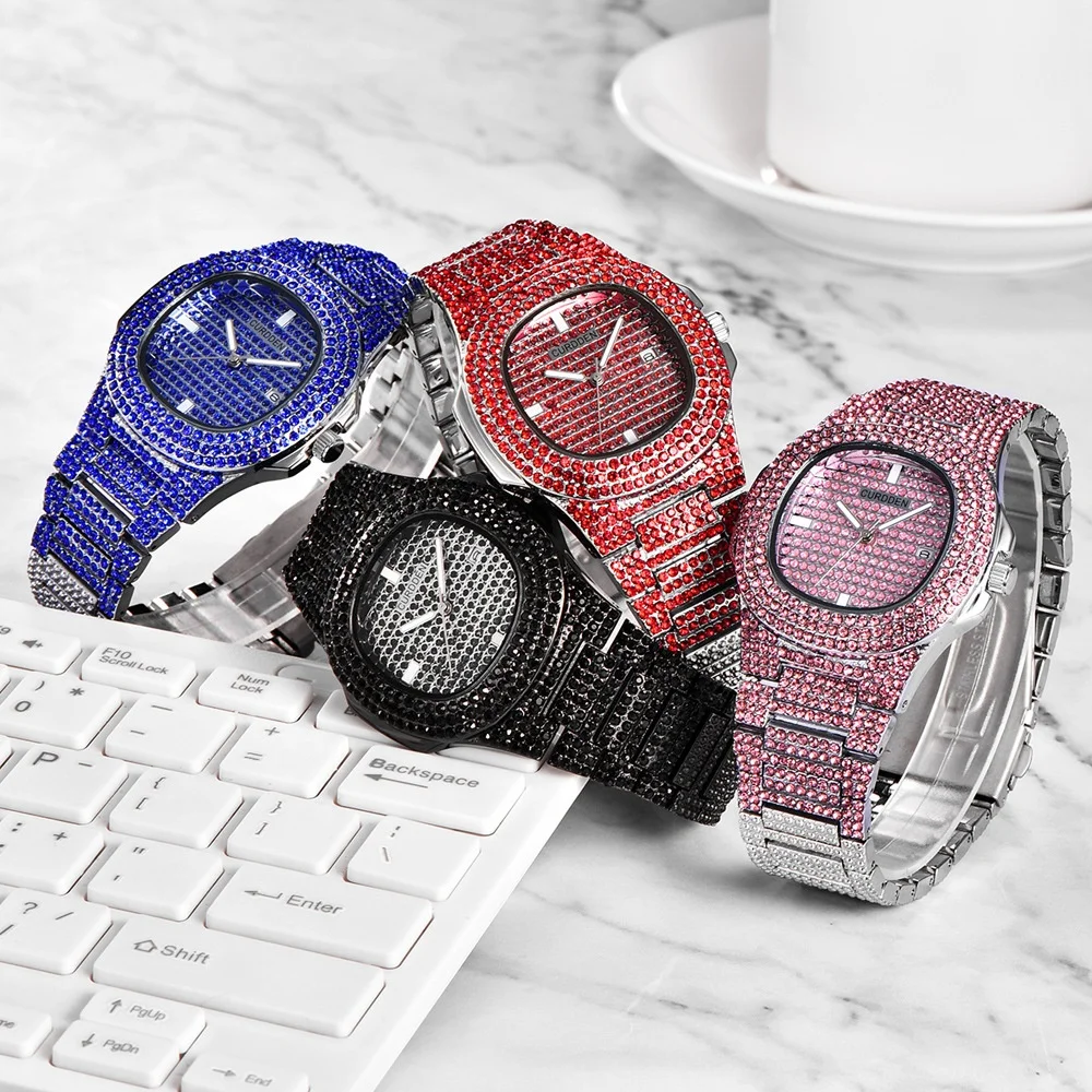

Diamond Men's Watch WISH Fashion Alloy Band Quartz Watch AliExpress New Watch
