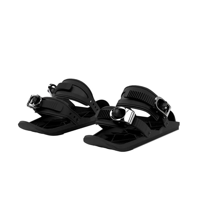 

Dropshipping Mini Ski Skates for Snow The Short Skiboard Snowblades The Real Original, Black