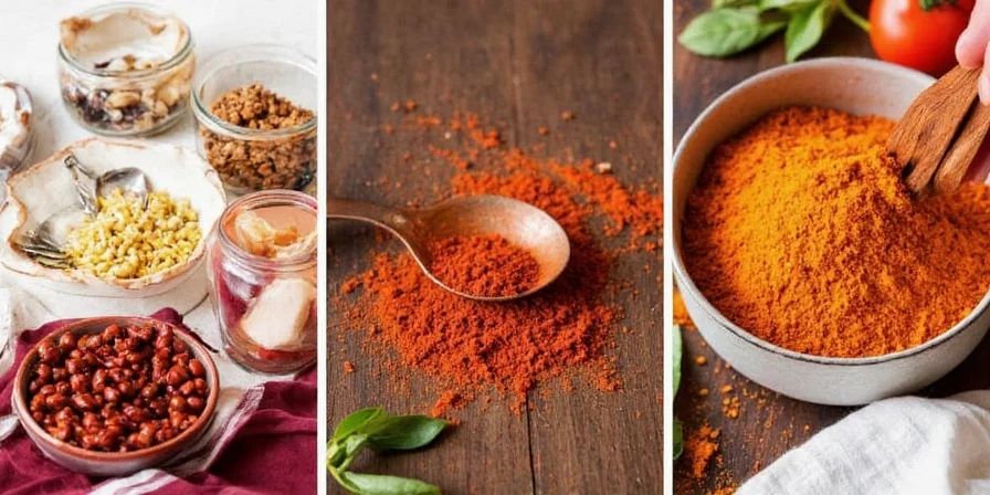 Homemade Ras Hanout spice blend in a mason jar