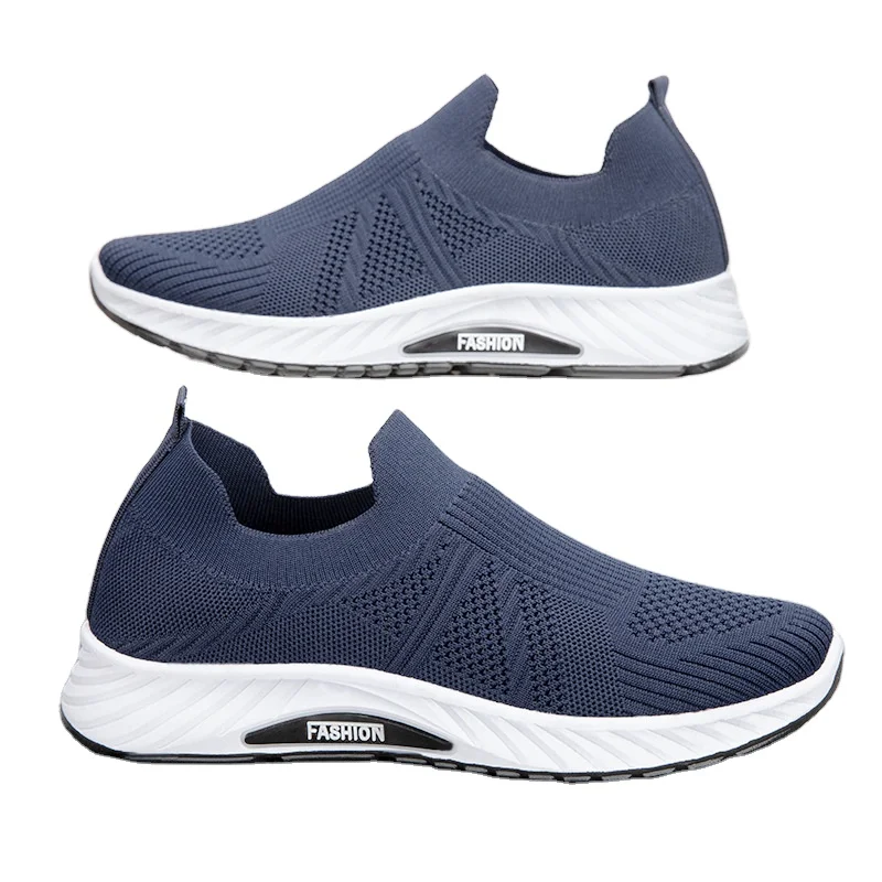 

Spring Summer Slip On Flat Knit Flat Shoes Men Walking Loafers Sports shoes for men